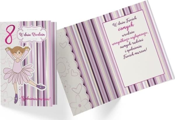 CUCCARD Carnet PR-331 Syntymäpäivä 8 tyttöä