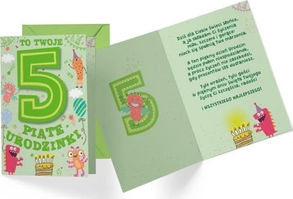 CUCCARD Carnet B6 PR-288 Födelsedag 5