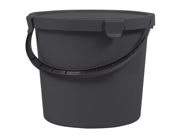 Plast Team Wiadro z pokrywą Berry Szare 10l PlastTeam
