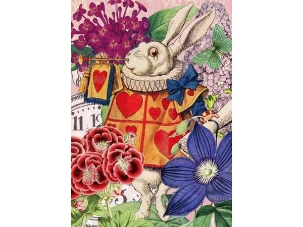 Madame Treacle B6-kort med Alice in Wonderland-konvolutt