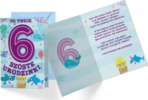 CUCCARD B6 carnet PR-290 Födelsedag 6
