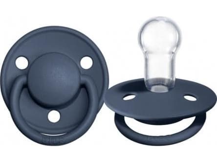 Bibs BIBS DE LUX STEEL BLUE ONE SIZE Silicone soothing teat Pacifier