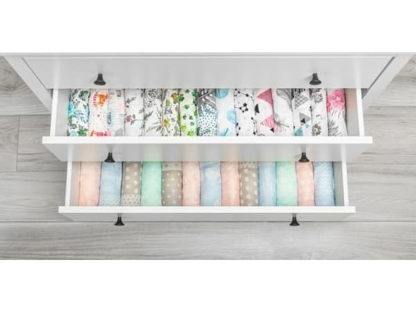 Sensillo MUSLIN DIAPLE 70X80 CM WHITE PEONIES 0970/5992