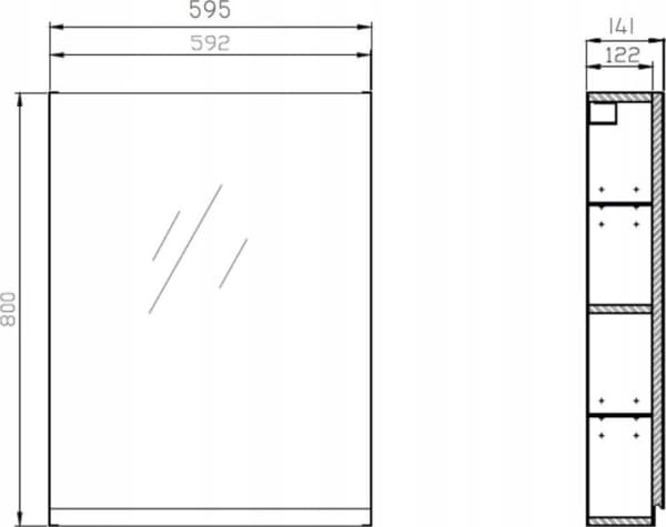 Cersanit X S590-018-DSM MODUO LUSTRZ 60 VIT DSM // CER.MODUO-LUSTRZ-60-BIAŁA-DSM