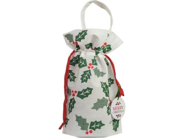 PAKADO Merry Christmas bag - bottle 22x32x10cm