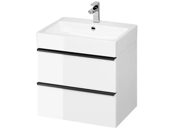Cersanit S522-018 VIRGO 60 WHITE UCHW CZARNY ZMONTKA SZAFKA PODUMWALKOWA // CER.VIRGO-60-BIAŁA-UCH-CZ