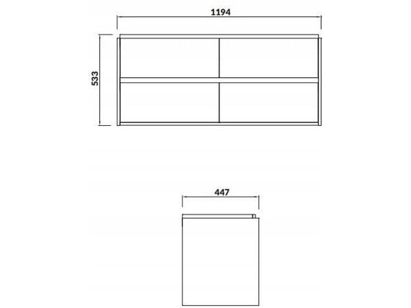 Cersanit S931-001 SERVANTSKAP CREA 120 WHITE // CER.CREA-120-WHITE