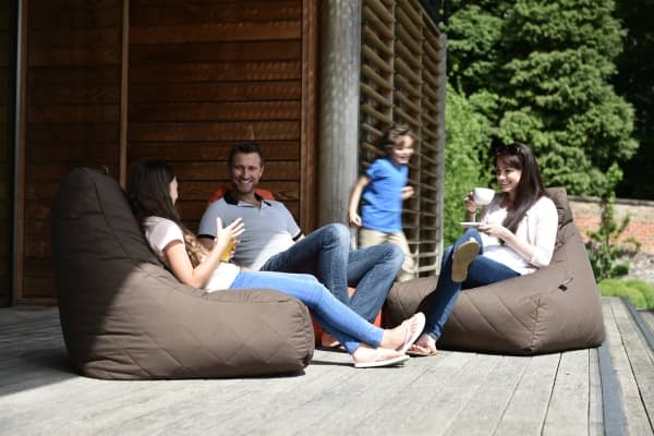 Extreme Lounging b-bag mighty-b Brown - Quilted