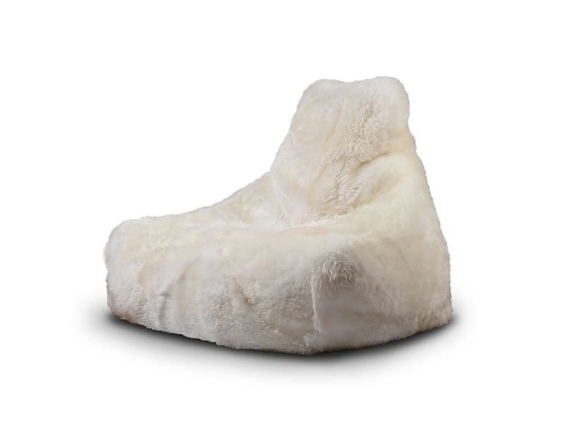 Extreme Lounging b-bag mighty-b White - Sheepskin 'FUR'