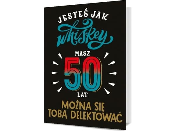 Mr Dragon B6 50-årsdagskort - du är som whiskey K.B6-1902