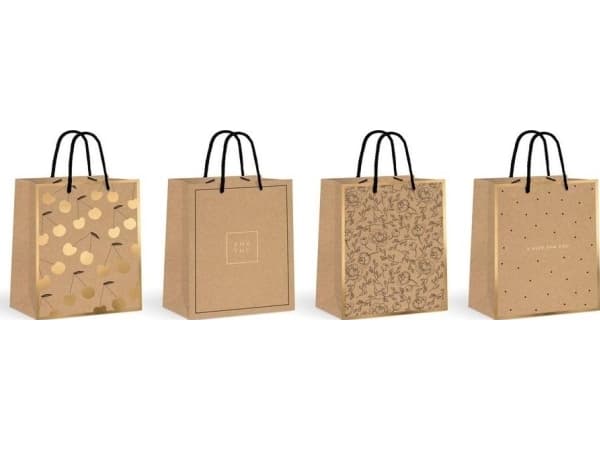 Interdruk Medium Kraft Gold bag