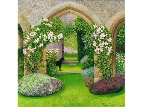 Susan Entwistle Amberley Castle kort med kuvert