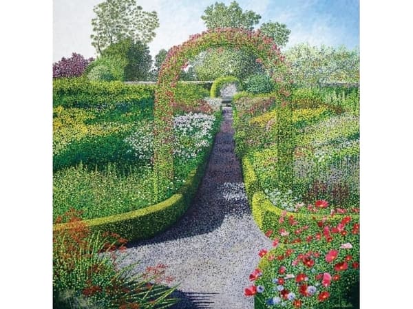 Susan Entwistle Kortti kirjekuorella Kellie Castle Gardens