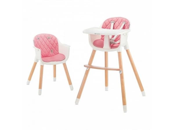 KinderKraft Sienna 2-i-1 matningsstol, rosa (KKKSIENPNK0000)