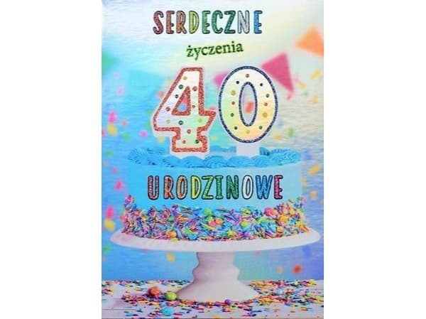 Trend Gratulasjonskort Bursdag 40 TS42