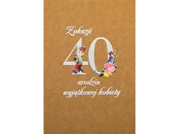 Trend gratulationskort eko födelsedag 40 TS50