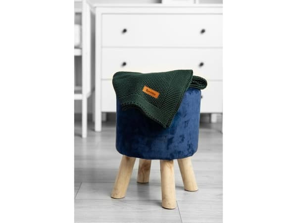 Sensillo BOMULLSTEPP 100X80 MØRKEGRØNN 4327/6845