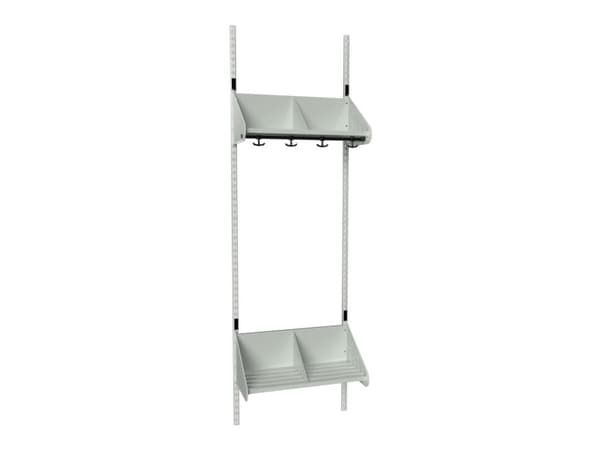 BST Combination E, tilläggssektion 2 sittplatser B 600 mm, mörkgrå