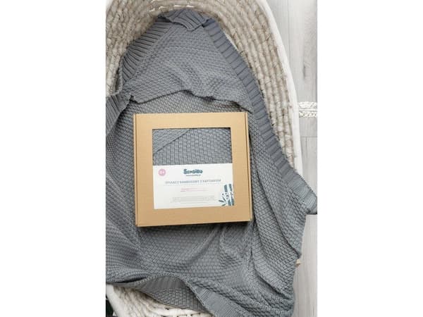 Sensillo SWADLE MED HETTE 100% BAMBUS GAVEGRAFITT