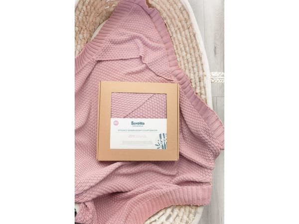 Sensillo SVADDLE MED HOOD 100% BAMBOO GIFT PINK