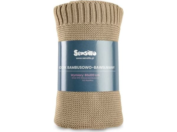 Sensillo BAMBUS-BOMULLSTED 80X100 CM BEIGE