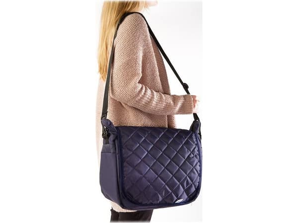 Caretero vattert messenger bag, grafitt (TEROA-17701)