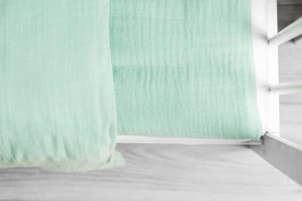 Sensillo MUSLIN SENGE 2-DELT. MINT 100X135 CM