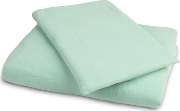 Sensillo MUSLIN SENGE 2-DELT. MINT 100X135 CM