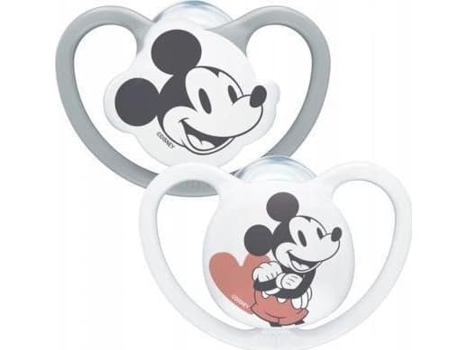 NUK 177176 SILIKONSNUTTE SPACE MICKEY MOUSE 18-36 2 ST/PODD