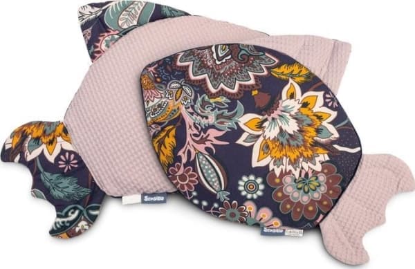 Sensillo FISH PILLOW WAFFLE BOHO DIRTY PINK