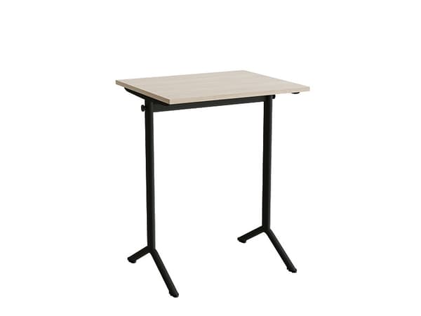 Bord Atlas 1130, 700x600mm, eg højtrykslaminat, sortolivent stel