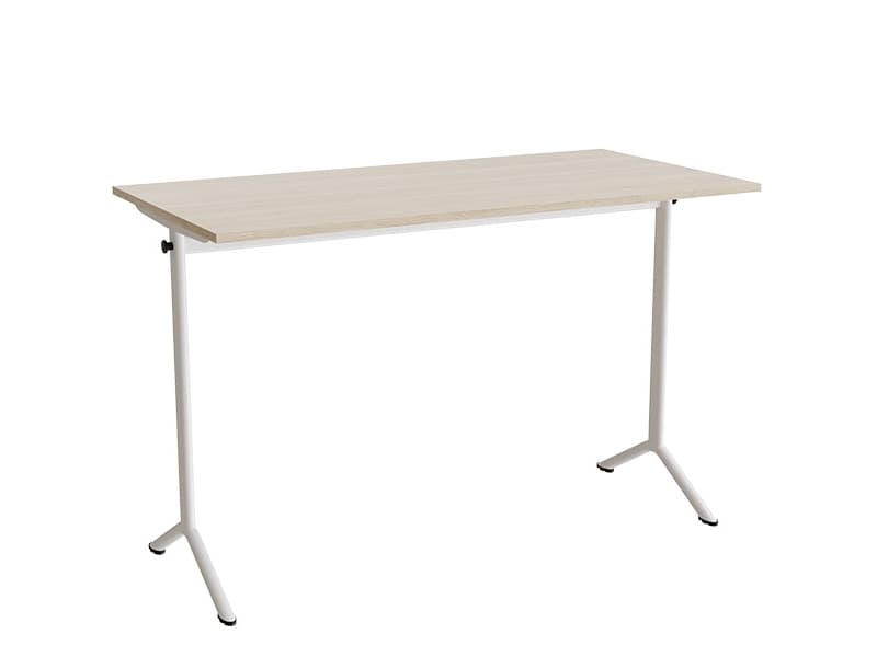 Bord Atlas 1130, 1400x700 mm, vitpigmenterad ek, vit ram