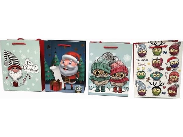 Beniamin Christmas bag, vertical, small, mix BN