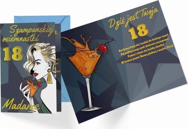 CUCCARD B6 carnet PR-393 Födelsedag 18