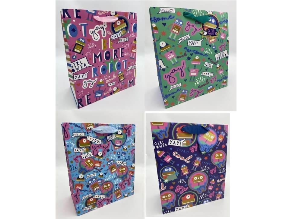 W&K Gift bag KR4568 L holograms