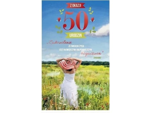 AbCard gratulationskort födelsedag 50 P08