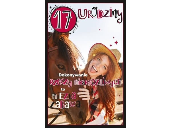 AbCard gratulationskort födelsedag 17 U103