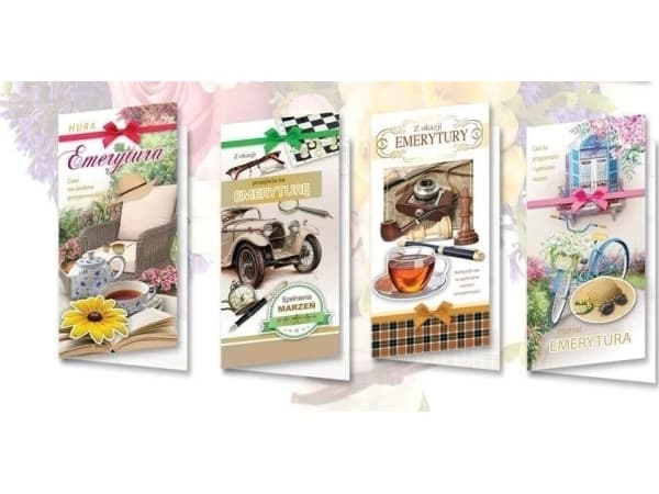 Top Graphic Karnet DL De Lux. Retirement MIX (10 pcs)