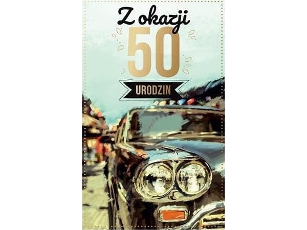 AbCard tervehdyskortti syntymäpäivä 50 P06