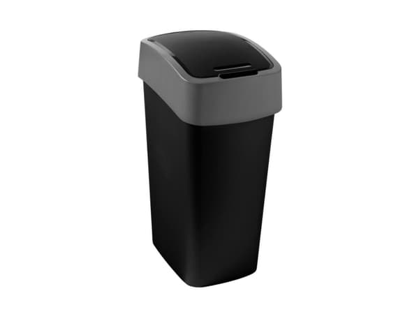 Litter bin Curver CURVER WASTE BASKET FLIP BIN 50L BLACK CRV229411
