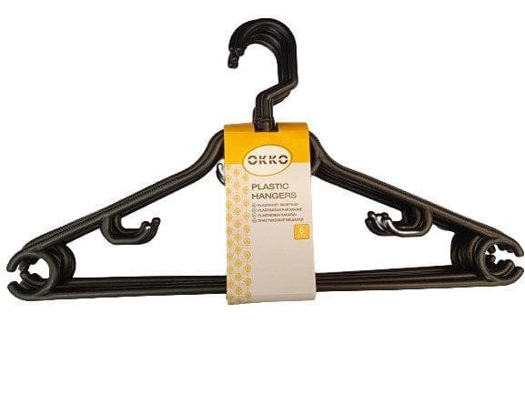 Set Of Hangers Okko Ep6347 6 Pcs Black
