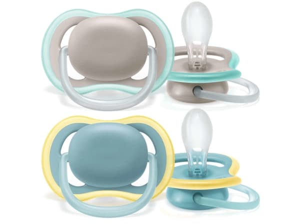 Philips AVENT Ultra air SCF349/01 smokk, Klassisk stil, Ortodontisk, Silikon, Gutt/Jente, Tåler oppvaskmaskin, 2 stykker