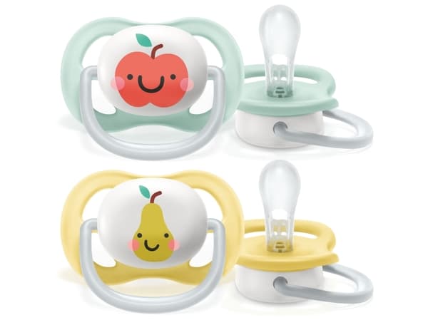 Philips AVENT SCF080, Klassisk stil, Ortodontisk, Silikon, Gutt/Jente, Tåler oppvaskmaskin, 2 stykker