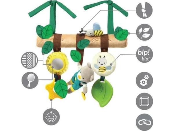 BabyOno BABYONO-1473-BABYONO-1473-EDUCATIONAL TEDDY CARRIER LELUT