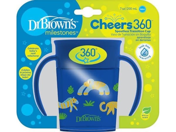 Dr Browns TC71006-DR BROWN`S-MUG 360 * - DRINKING LIKE FROM A GLASS 200ML BLUE