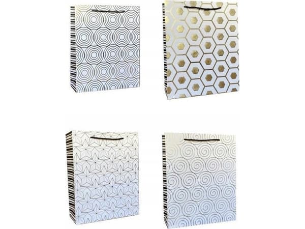 JU-PITER Enfärgad presentpåse med prägling 958A 30x40x12cm p12 mix pris per 1 st