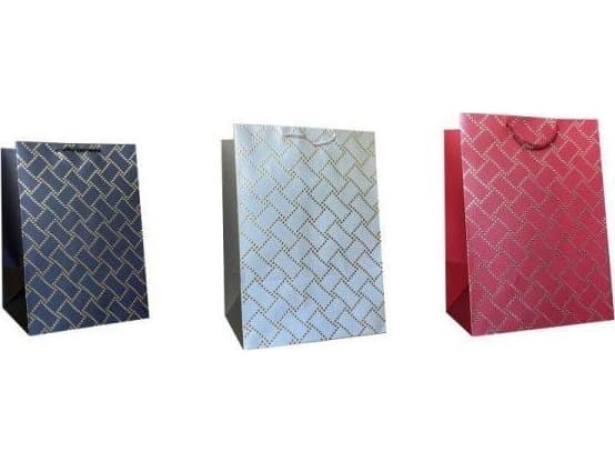 JU-PITER Lahjapussi kohokuviointi 931A 30x39x12cm p12 mix hinta per 1 kpl