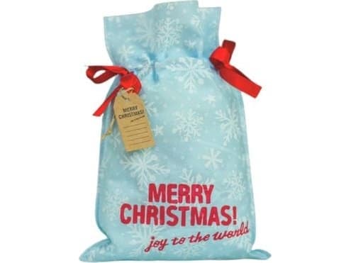PAKADO Merry Christmas bag - snowflakes 20x30cm