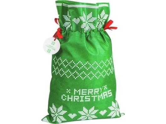 PAKADO Merry Christmas bag - classic green 20x30cm