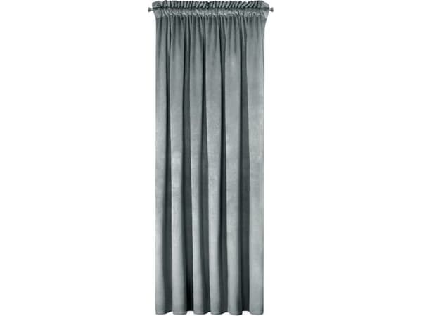 Eurofirany Gardiner klare på tape 135x270 Rosa plein velour D91